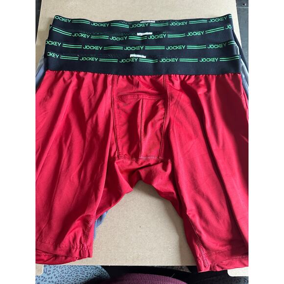 VTG Jockey Men's Microfiber H Fly Kangaroo Pouch Boxer Briefs 4 prs Large 36-38 - Picture 1 of 6